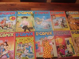 10 U-COMIX Comic Hefte Nummer 44 - 48, 50, 51, 53, 55 und 63
