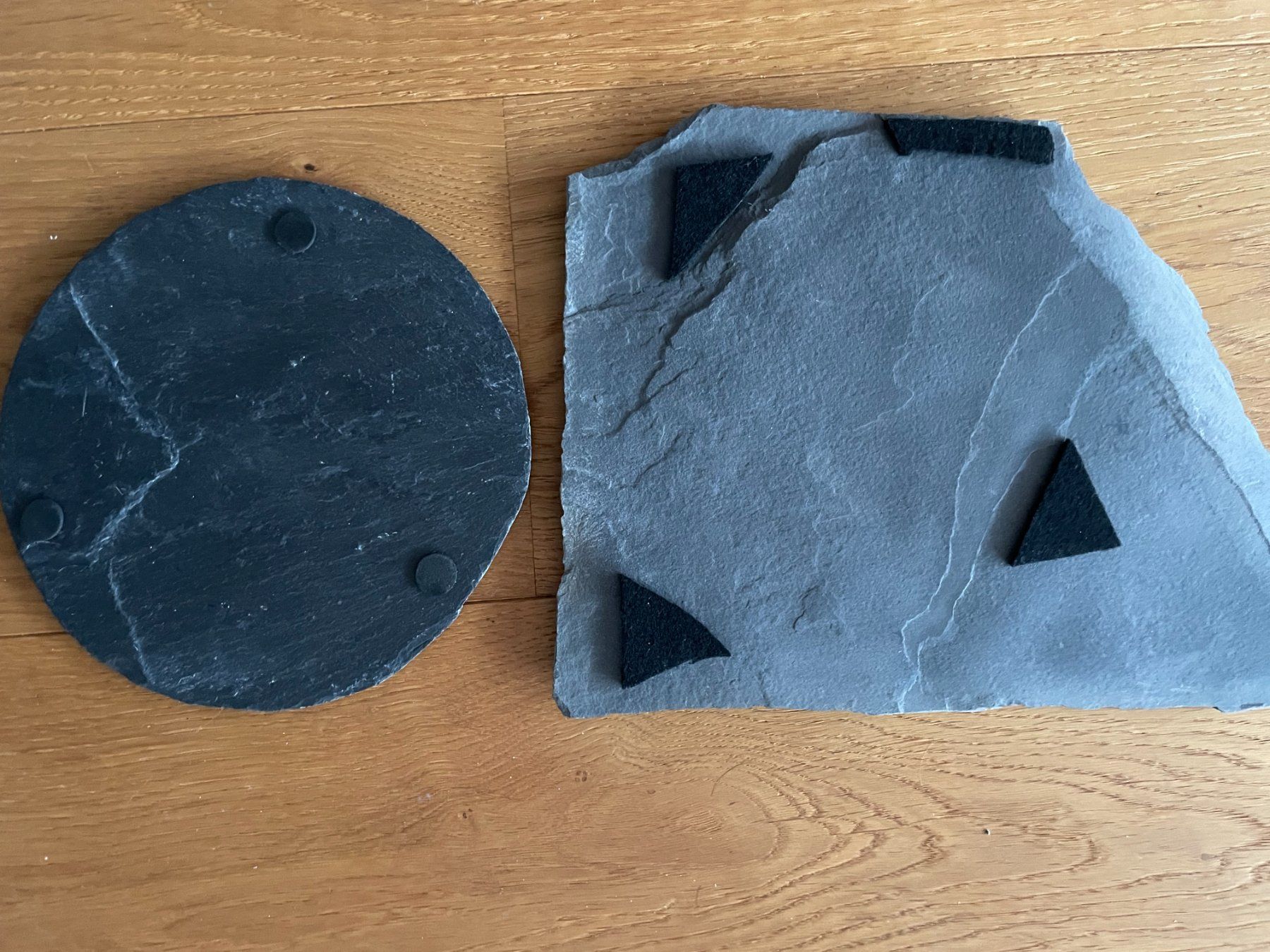 Servierplatten: 4er Set Schieferplatten, Servierplatten, Untersetzer, Dek... – Gebraucht aus Buetschwil von STME01 1
