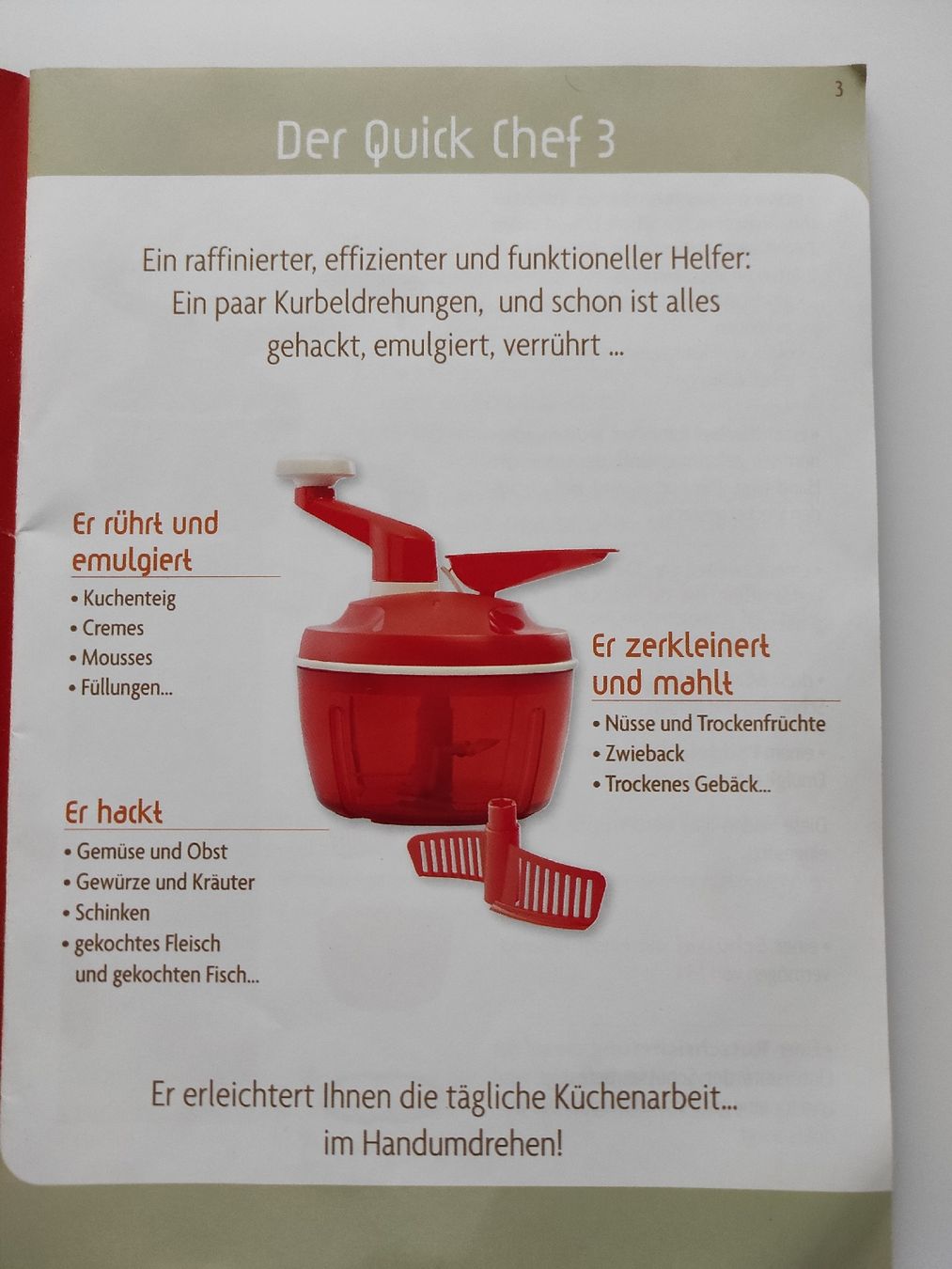Tupperware Contenitori & Simili: Tupperware Quick Chef 3 – Nuovo e nell'imballaggio originale da Schwarzenbach LU venduto da killer08 2