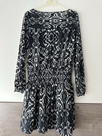 Vila Kleid Blau-weiss Muster Grösse M, Sommerkleid leicht