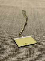 Fossil Leder-ID-Kartenhalter – Gelb mit Lanyard
