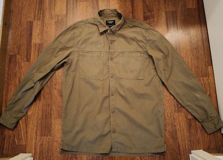 Chemise Pull&Bear élégante vert kaki taille M 