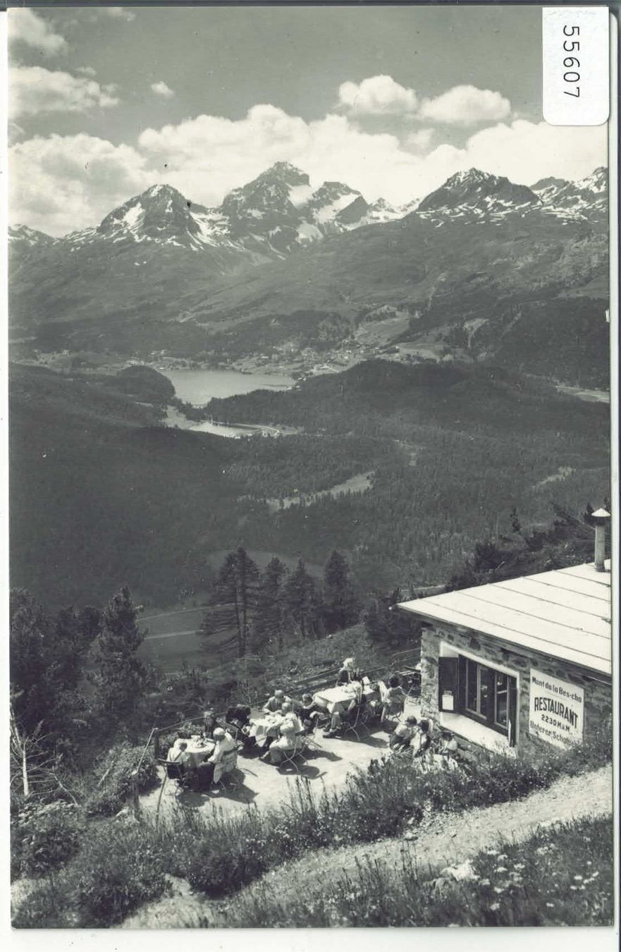Cartoline postali: Restaurant Unt. Schafberg mit Oberengadin – Usato da Ettingen venduto da Kartenplanet