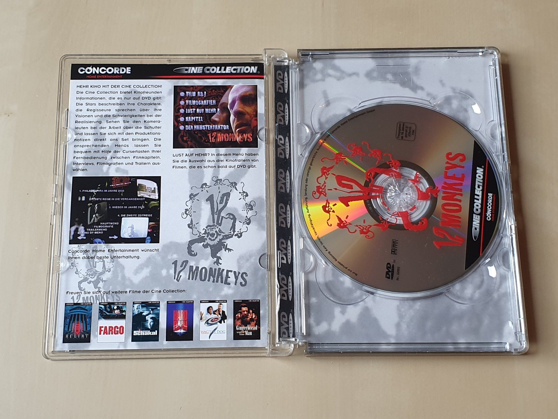 Tous les DVDs: 12 Monkeys – D'occasion à Stansstad par collectorsshop 2