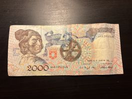 Billet Portugal 🇵🇹 1992 2mil escudos 