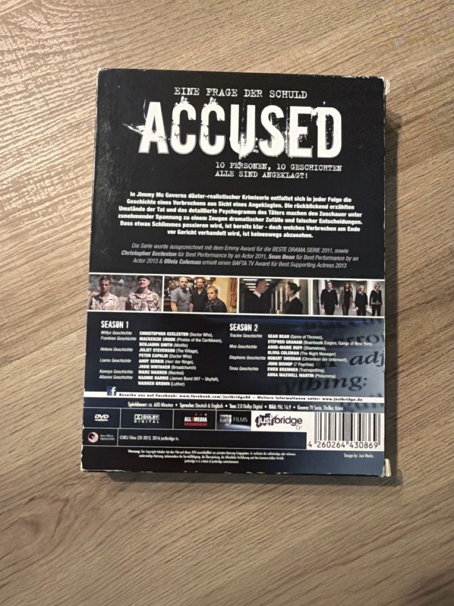Tutti i DVDs: Accused Komplette Serie DVD – Usato da Hagendorn venduto da masterchieff 1
