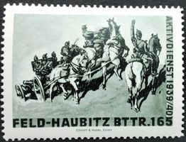 Soldatenmarke 2.WK, Feld Haubitzen Bttr 165, Wi Art 339