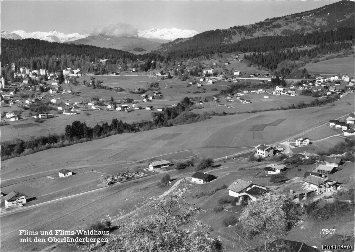 Cartoline postali: Flims GR // Waldhaus Oberländer Berge – Usato da Basel venduto da intermezzo12