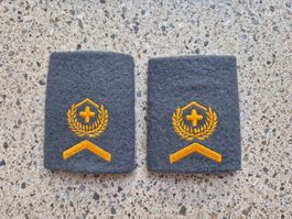 Gradabzeichen Patten Set Wachtmeister Militärpolizei