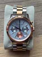 Seltene Michael Kors Armbanduhr mit blauem Zifferblatt 