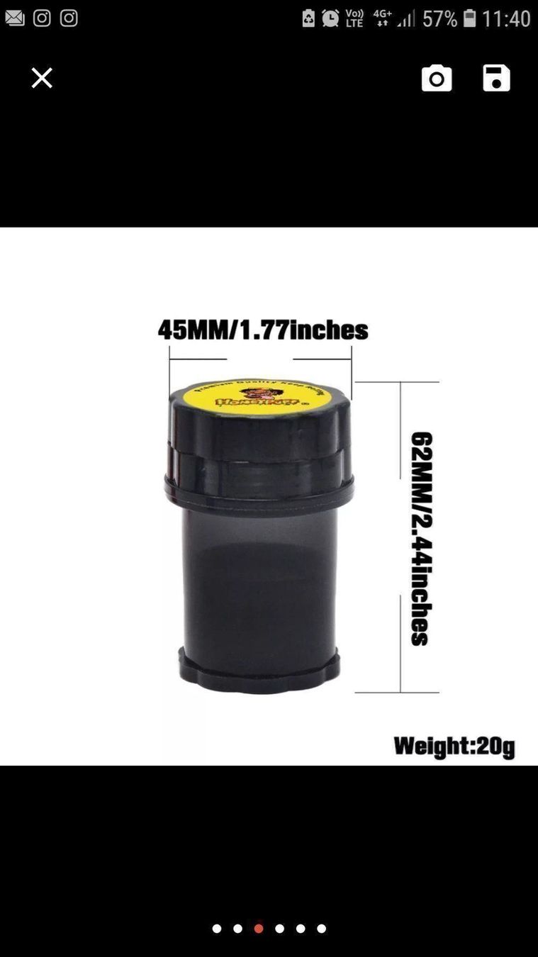 Tabacchi: Kunsstoffgrinder HoneyPuff schwarz – Nuovo e nell'imballaggio originale da Brig venduto da RaZu39
