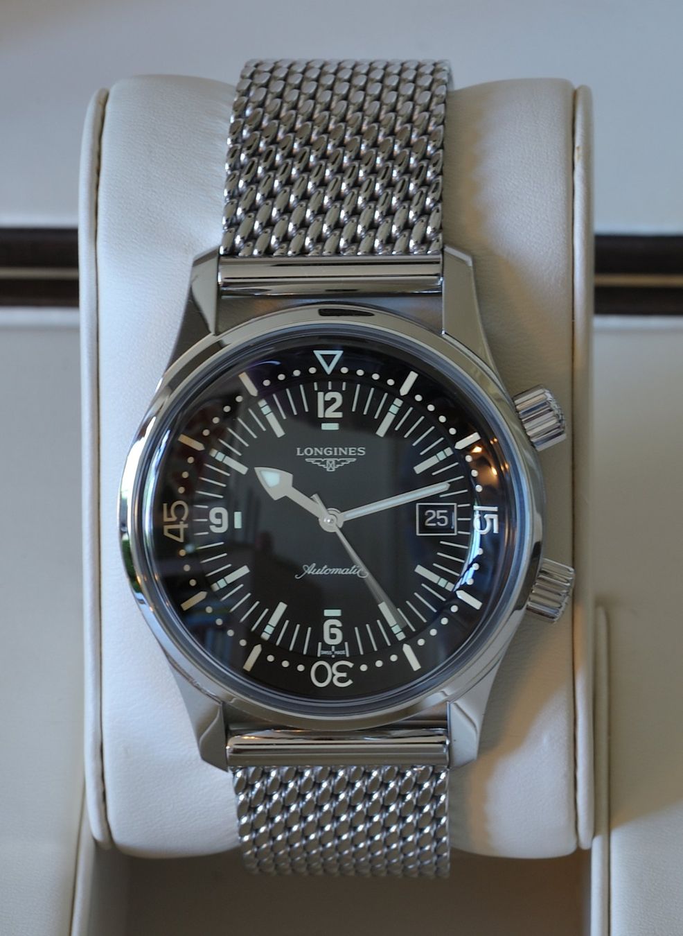 Longines Orologi: Longines Legend Diver 42mm, plus 3 Original Longines Straps – Usato da Basel venduto da catcatdog 7