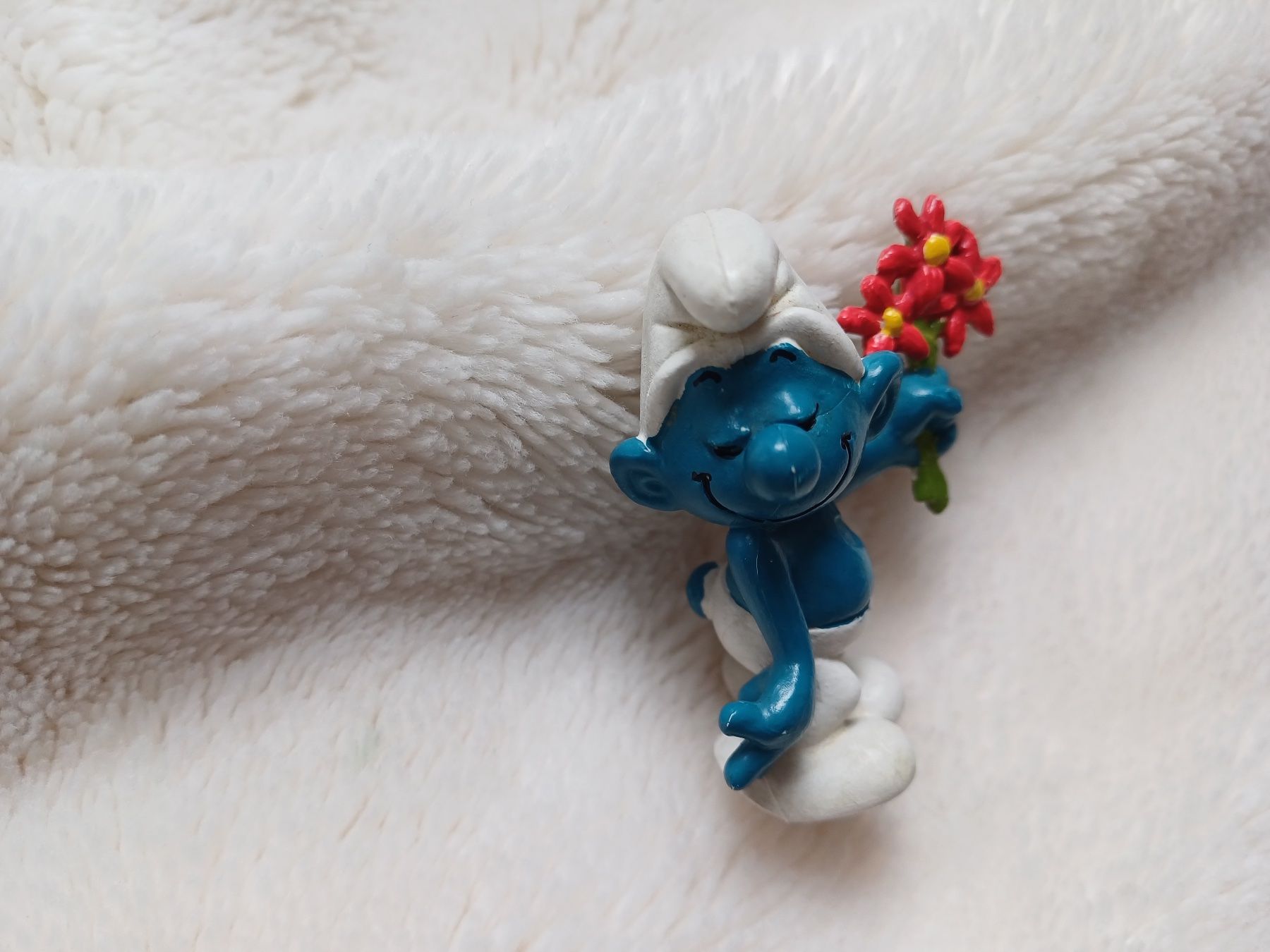 Schleich Statuette: Schleich und Peyo - Schlumpf mit Blumen – Usato da Würenlos venduto da Abracadabra26 5