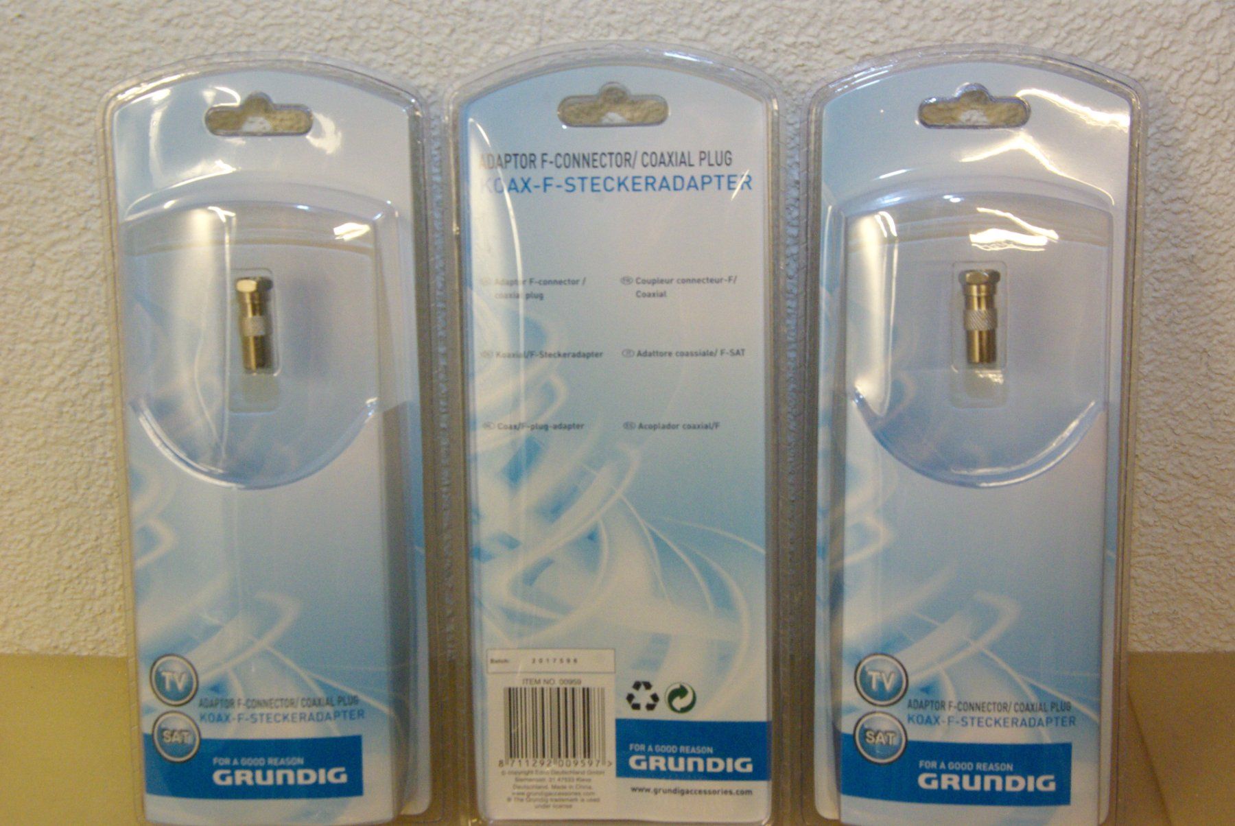 Grundig Laufwerke & Adapter: 3x KOAX-F-Steckeradapter - Grundig – Neu und originalverpackt aus Herisau von Cevianer1844 4