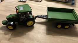 John Deere Traktor mit Anhänger, Spielzeug, Sommerfest!