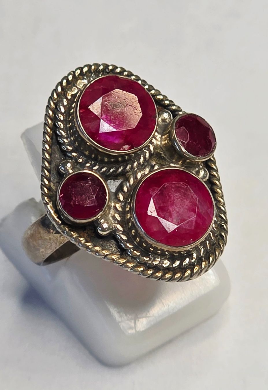 Ringe: Rubin Fingerring in Silber – Neu (gemäss Beschreibung) aus Zürich von Benedikt21 1