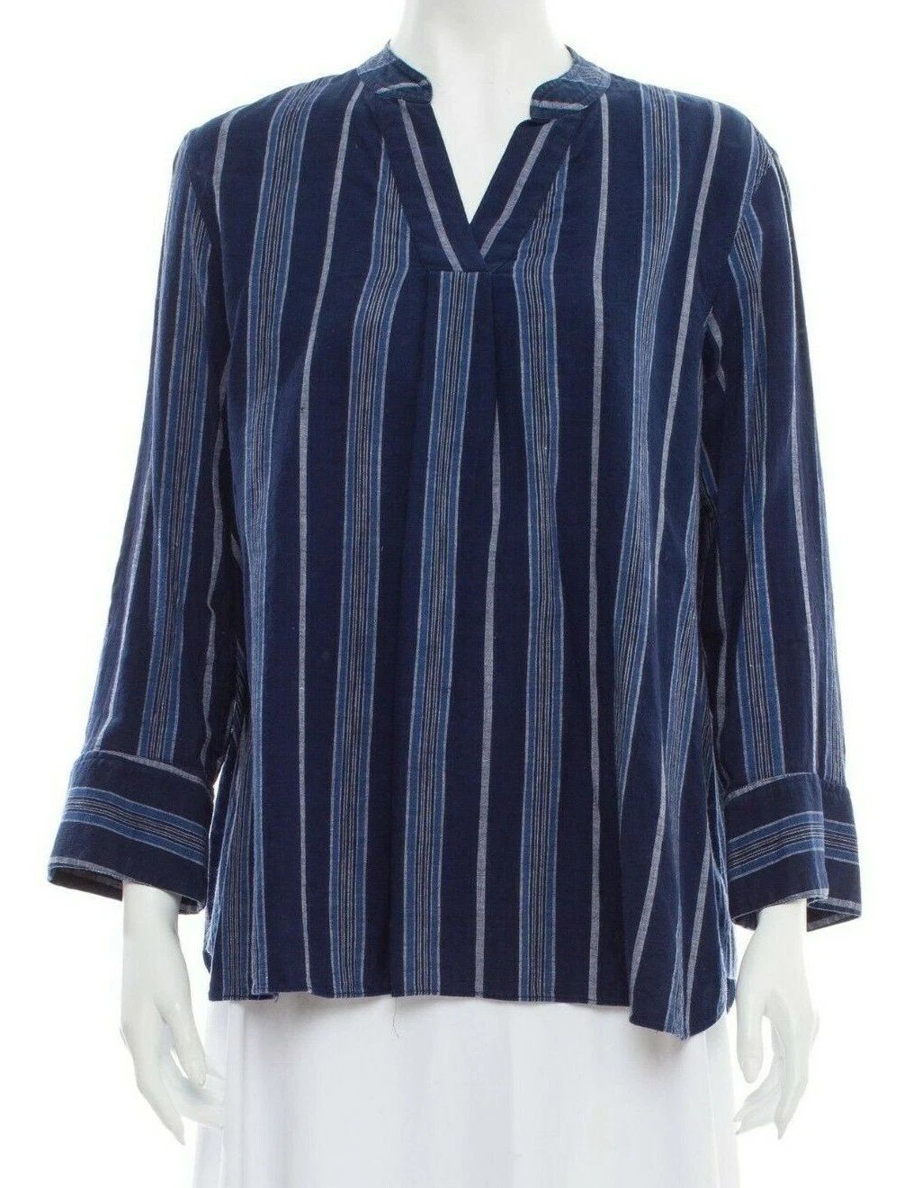 Vanessa Bruno Camicette: VANESSA BRUNO Striped V-Neck Blouse / Size 40FR – Usato da Zürich venduto da lils01