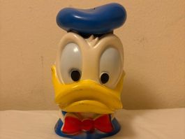 Donald Duck Spardose Vintage Disney Plastik 26cm hoch