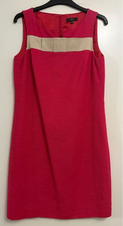 Kleid Maison 1.2.3 Paris pink beige mit Schleife Gr 36 NEU