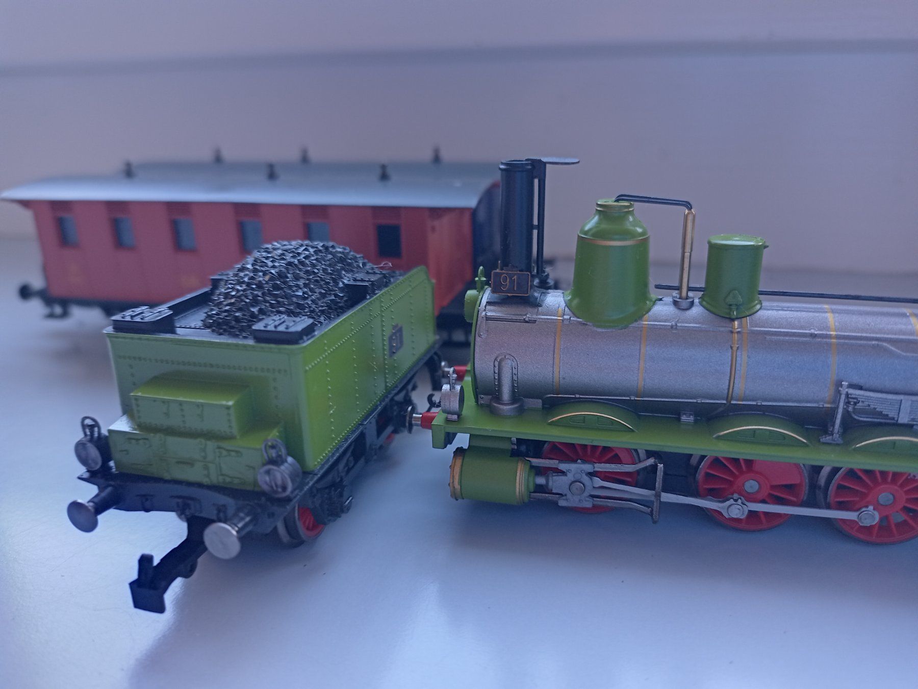 Rivarossi Modellini di ferrovie: Rivarossi Gotthardbahn / Centralbahn Set, läuft – Usato da Burgdorf venduto da Trenini 4