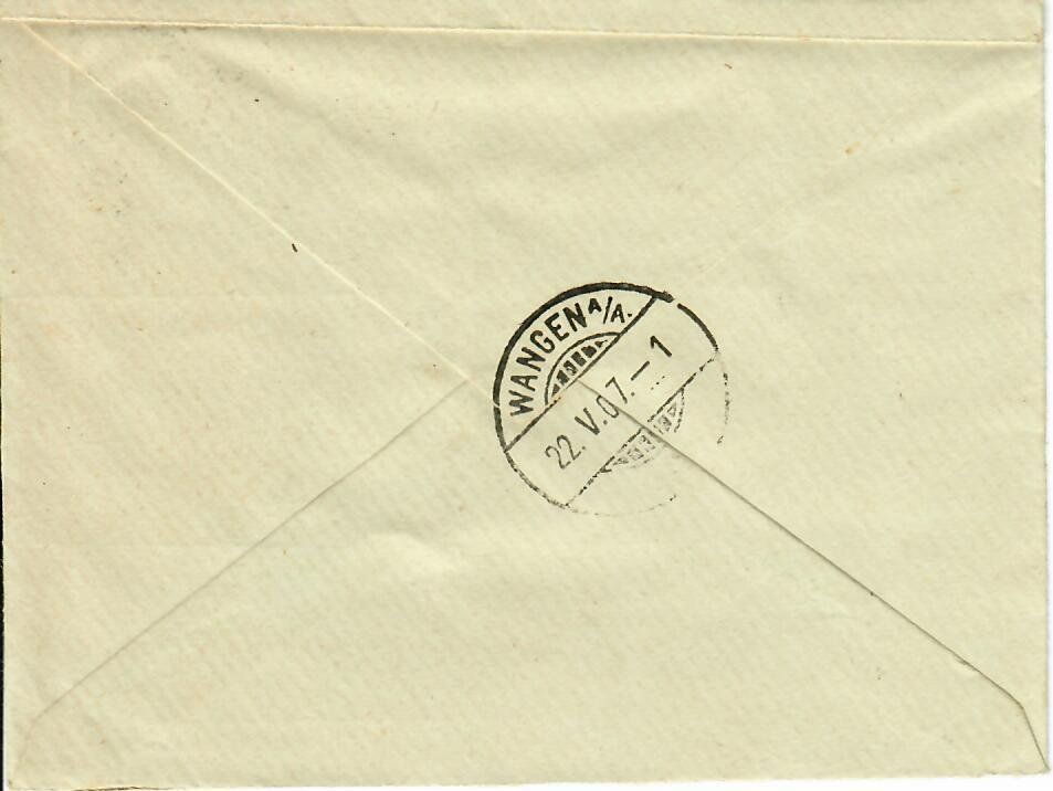 Tutti i francobolli: Kleinbrief, Ursenbach 1907 – Usato da Hochdorf venduto da Ziegel-16 1