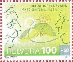 2017 Pro Senectute  ** Postfrisch ** 1Fr. plus 50Rp.