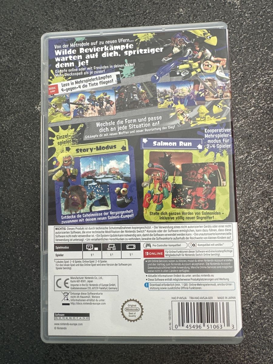 Nintendo Spiele: Nintendo Switch Spiel - Splatoon 3 - Top Zustand! – Gebraucht aus Fällanden von mli_q65g 1