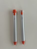 2x Logitech Crayon für Ipad, silber/orange, gebraucht