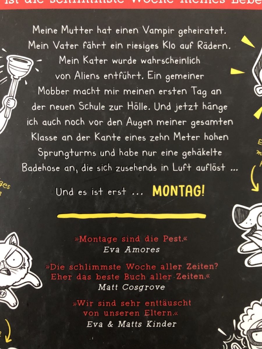 Libri: Worst Week ever! Montag – Nuovo (secondo la descrizione) da Münchenbuchsee venduto da zwaergli02 1
