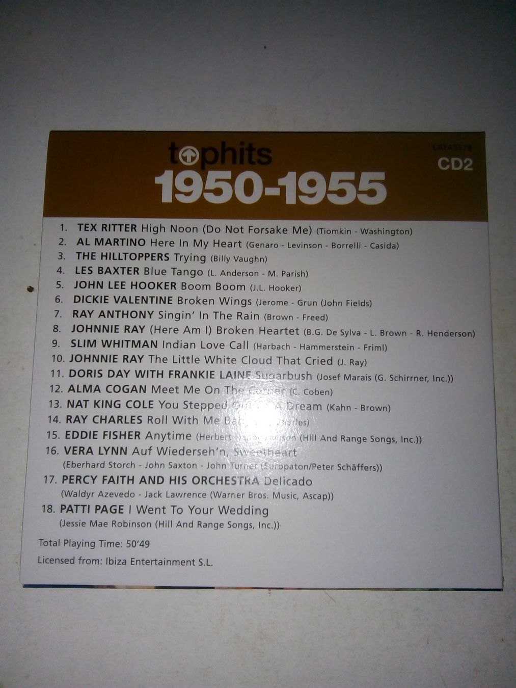 CD: Top Hits (1950-1955)   Various    5 CDs – Usato da St. Gallen venduto da elk2020 4