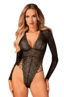Erotischer Spitzen-Body Obsessive Merlys Schwarz