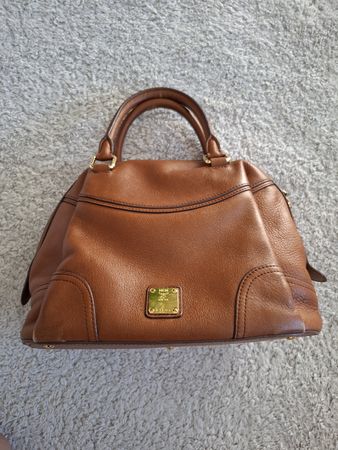 Sac à main MCM cuir marron