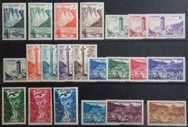 Andorra Kat. 142-163 ** 1955/57 Kat. 330 Euro