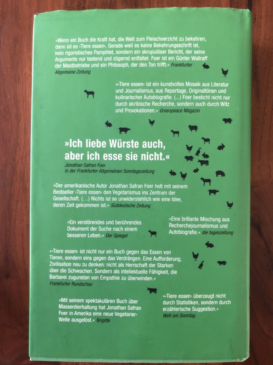 Libri: Jonathan Safran Foer - Tiere essen – Usato da Brittnau venduto da Ralfie 1