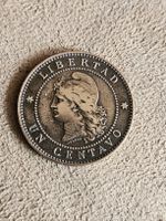 pièces 1 ct 1861 argentina