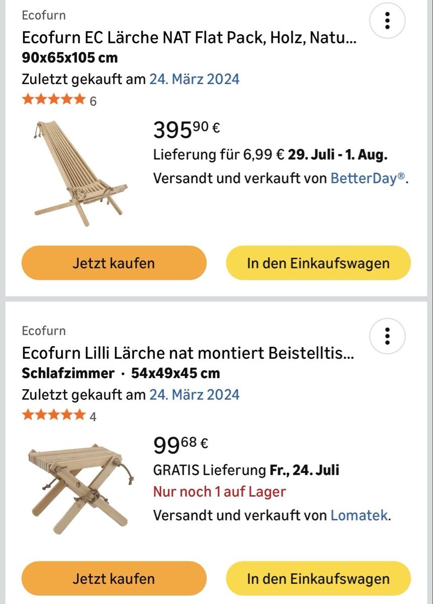 Sedie: Klappstuhl inkl. Beistelltisch  – Usato da Neunkirch venduto da Malaam3 1