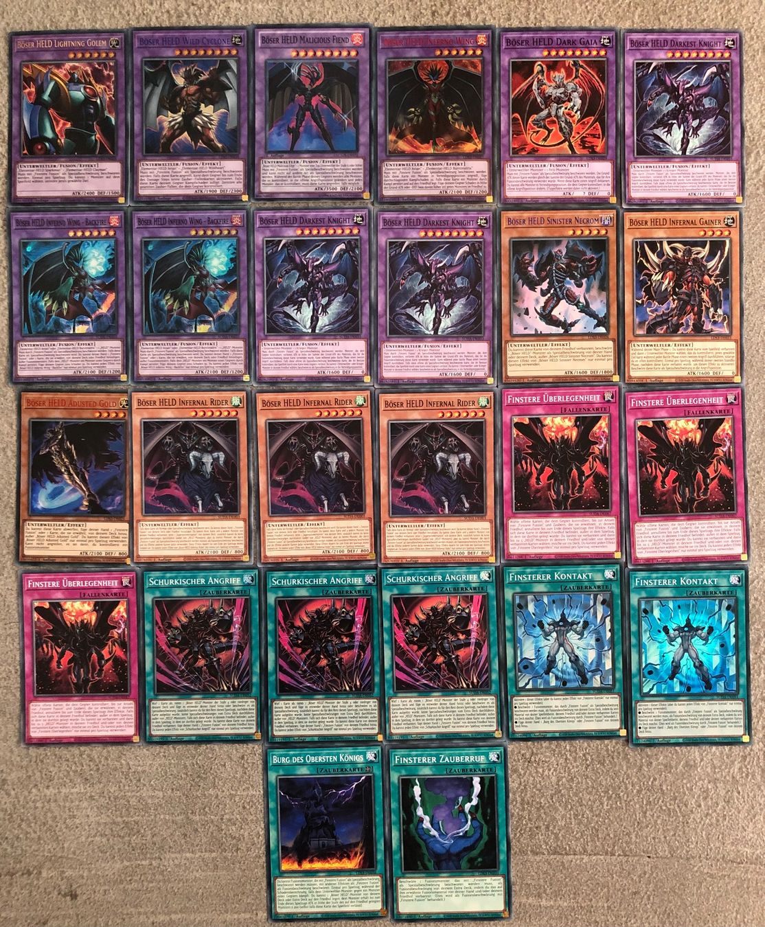 Yugioh Carte collezionabili: YuGiOh Böser Held Set – Nuovo (secondo la descrizione) da Altstätten SG venduto da ChangeMaker 3