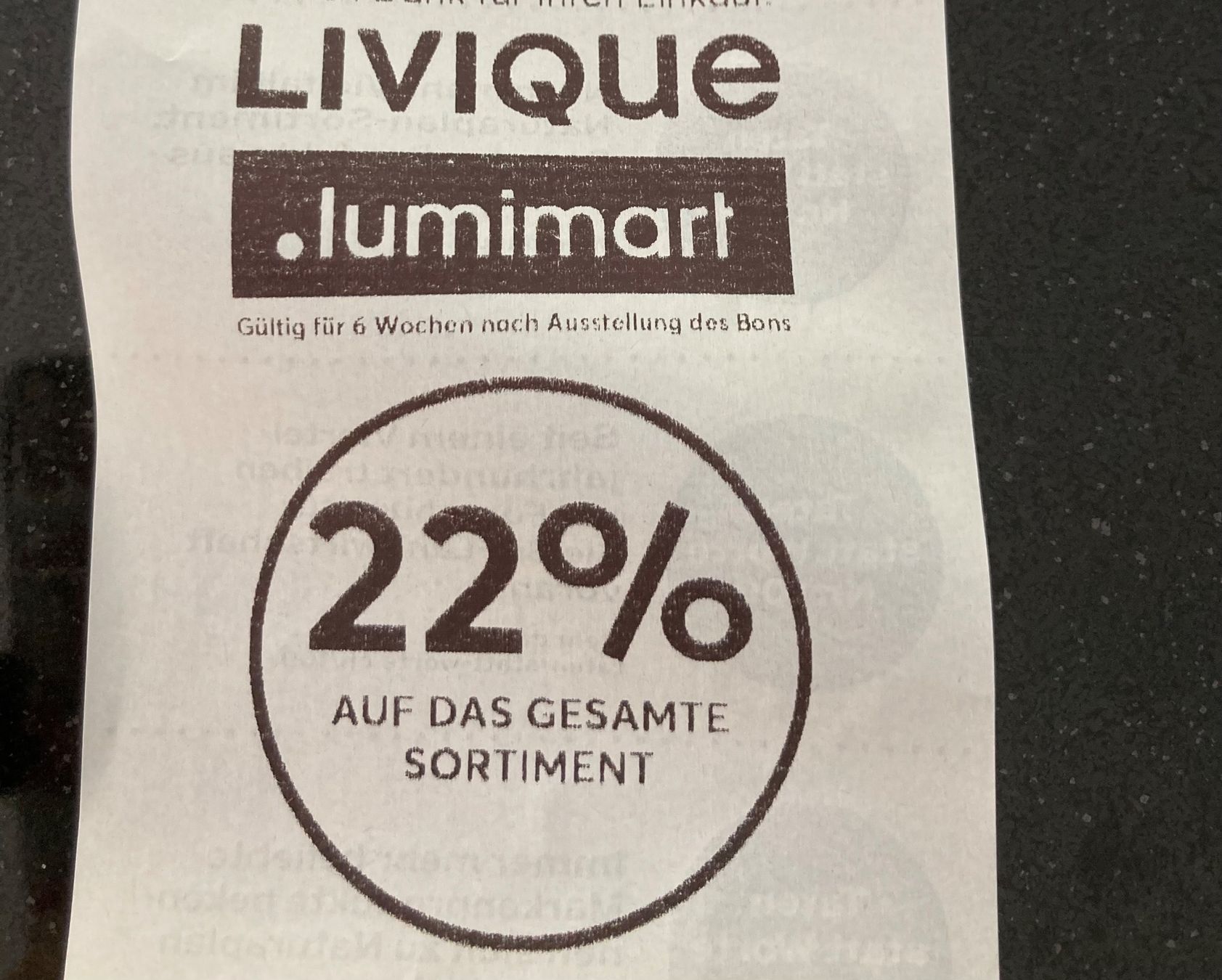 Buoni: 22% Rabatt Lunimart Gutschein – Nuovo e nell'imballaggio originale da Bülach venduto da Stellina72