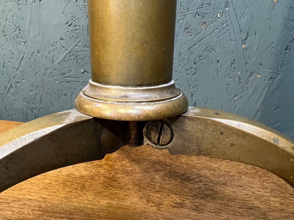 Viktorianisches Messing-Teleskop Auf Holzstativ - Antik Design 35,6 Cm