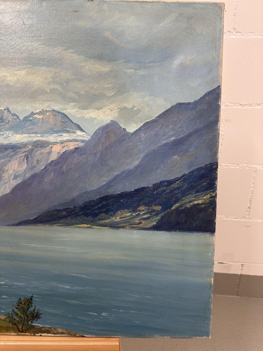 Dipinti: Gemälde Alpenlandschaft Walensee – Usato da Ebikon venduto da Gaenggeliwaar 4