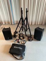 Lautsprecher Set Omnitronic mit Stativen, gebraucht