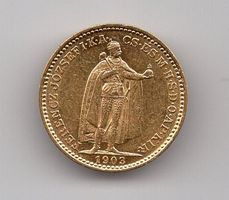 (1036) Ungarn, 20 Kronen, 1903, Kaiser, stgl