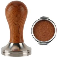 Espresso Kaffee Tamper 51/53/58 mm Holzgriff Edelstahl Basis