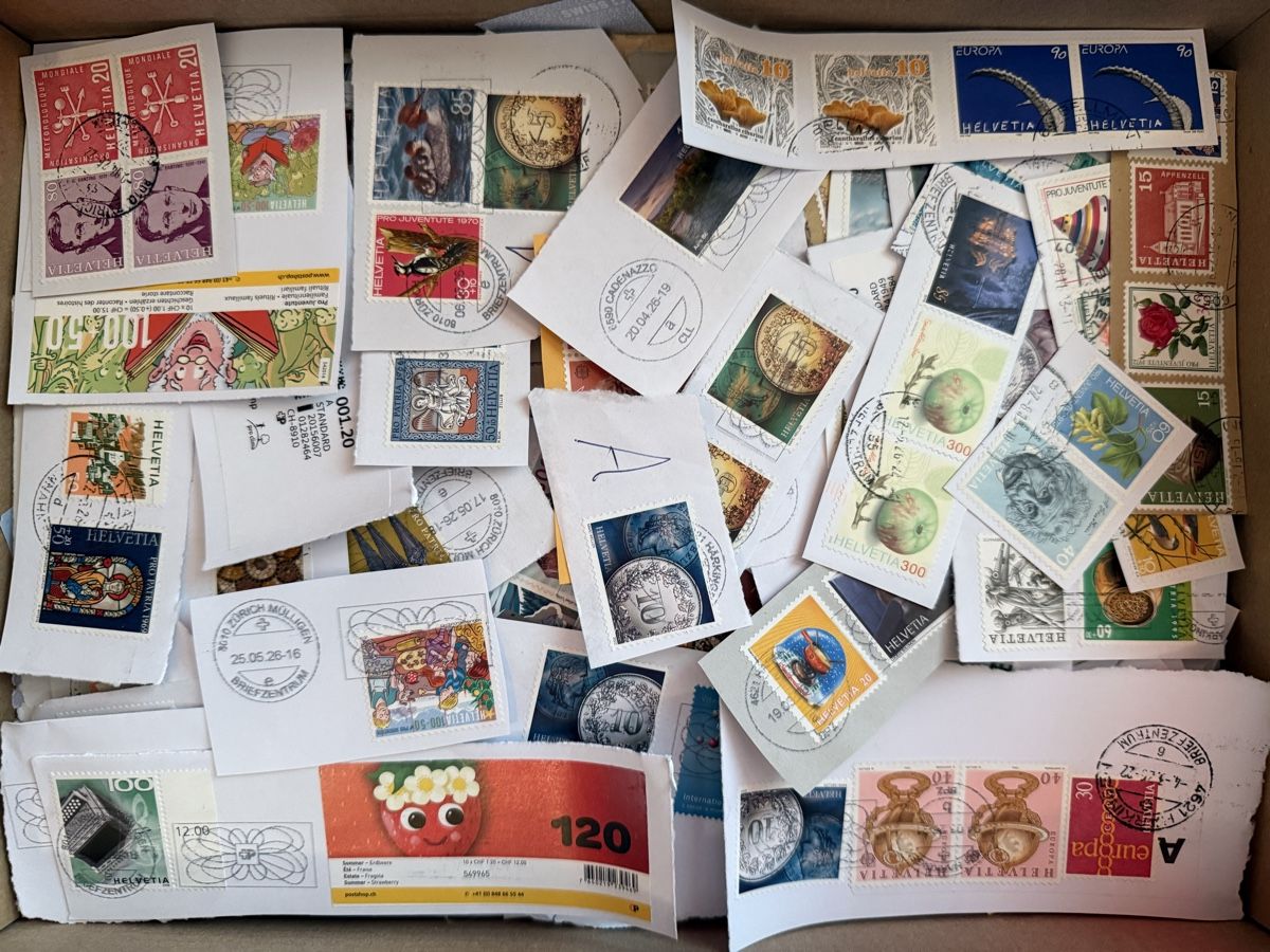 Alle Briefmarken: Briefmarkensammlung Schweiz knapp 1.5 Kilo – Gebraucht aus Affoltern am Albis von jonas1009 1