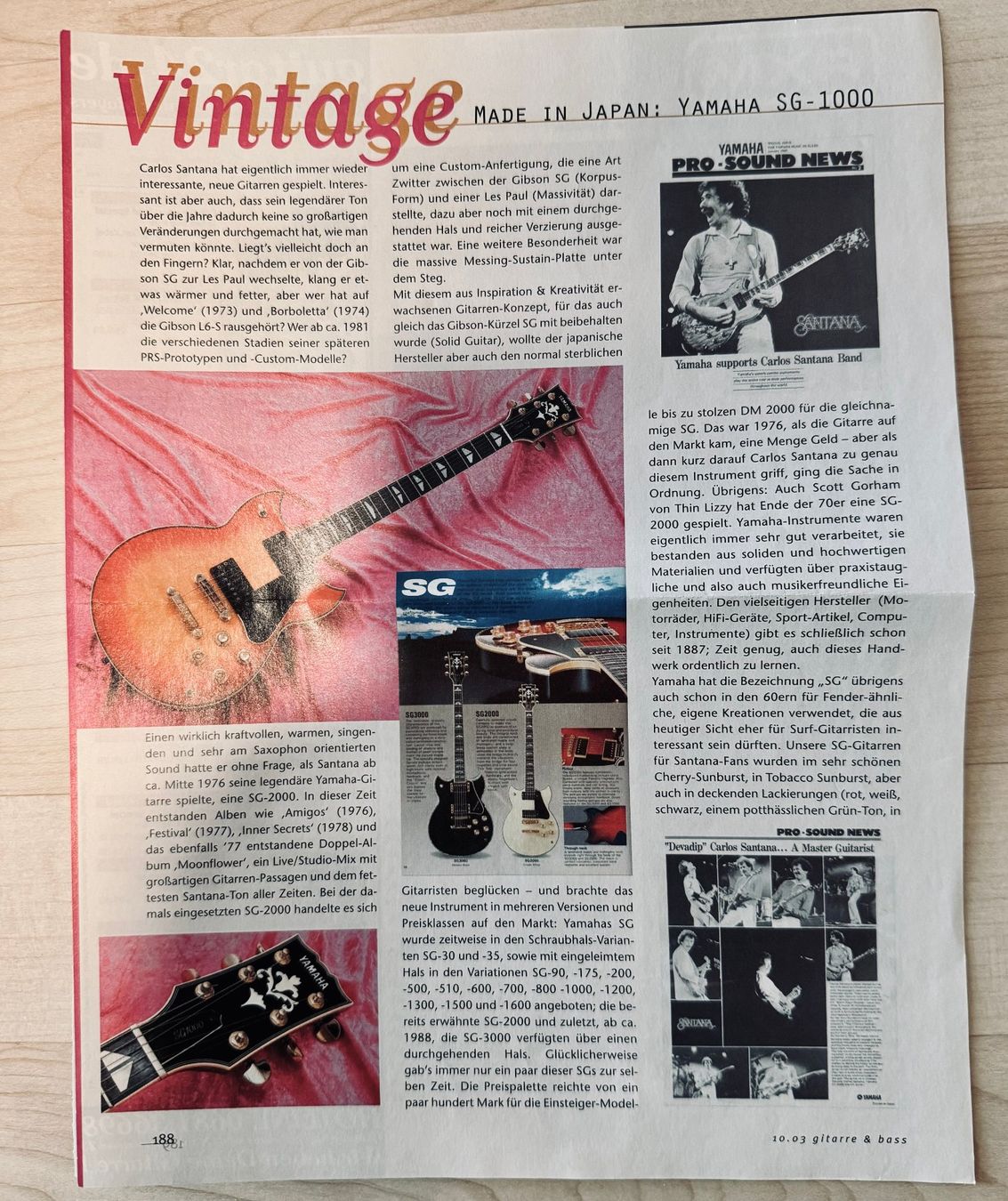 Yamaha Strumenti musicali: Yamaha SG 1000 1981 Vintage – Usato da Le Noirmont venduto da Scanflight 3