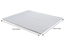 XXL Kaltschaum Matratzenauflage 270x200x6 cm Topper REMAX