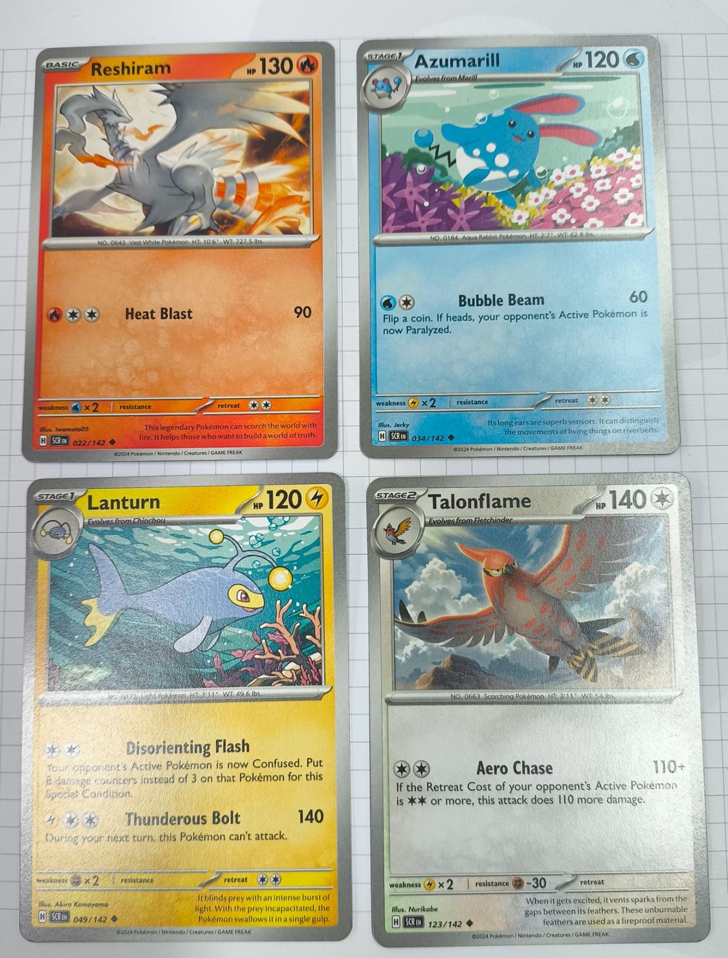 Pokémon Sammelbilder & Trading cards: 4x Pokémon Karten - SCR En - Stellar Crown – Gebraucht aus Wassen UR von EngDinis