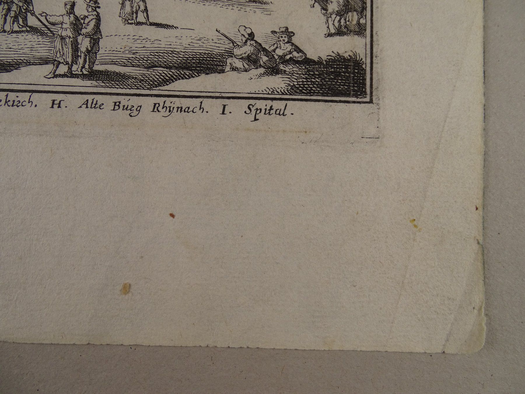 Incisioni: BEROMÜNSTER, KUPFERSTICH 1654 – Usato da Grüningen venduto da Kartensammler 8