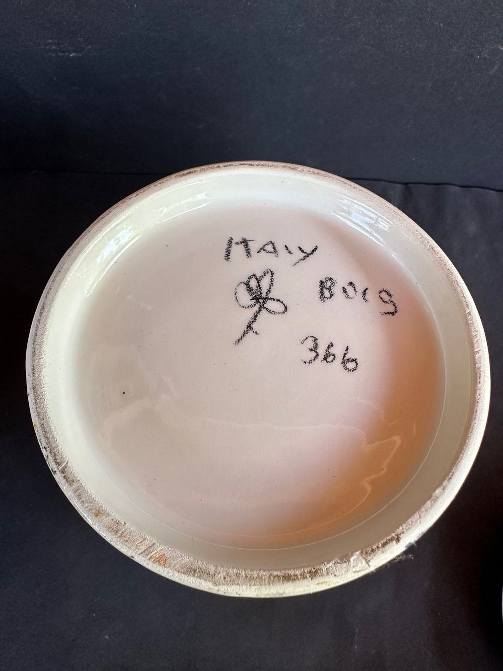Töpfe: Porcelain Dose mit Deckel...Bettmümpfeli Italy – Gebraucht aus Saas im Prättigau von norman02 3