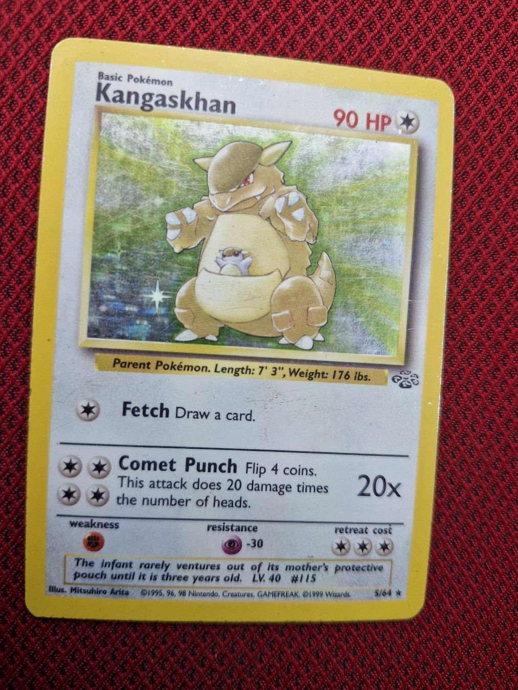 Pokémon Carte collezionabili: Kangaskhan Pokémon 5/64 holo Jungle set – Usato da Muri AG venduto da endless88